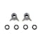 Holley For Use W/ Holley Model 4150/4160/4500 Carburetors, W/ Set of 2 0.035" Tube Type Nozzle and 4 Gskts 121-35 - alternate 1